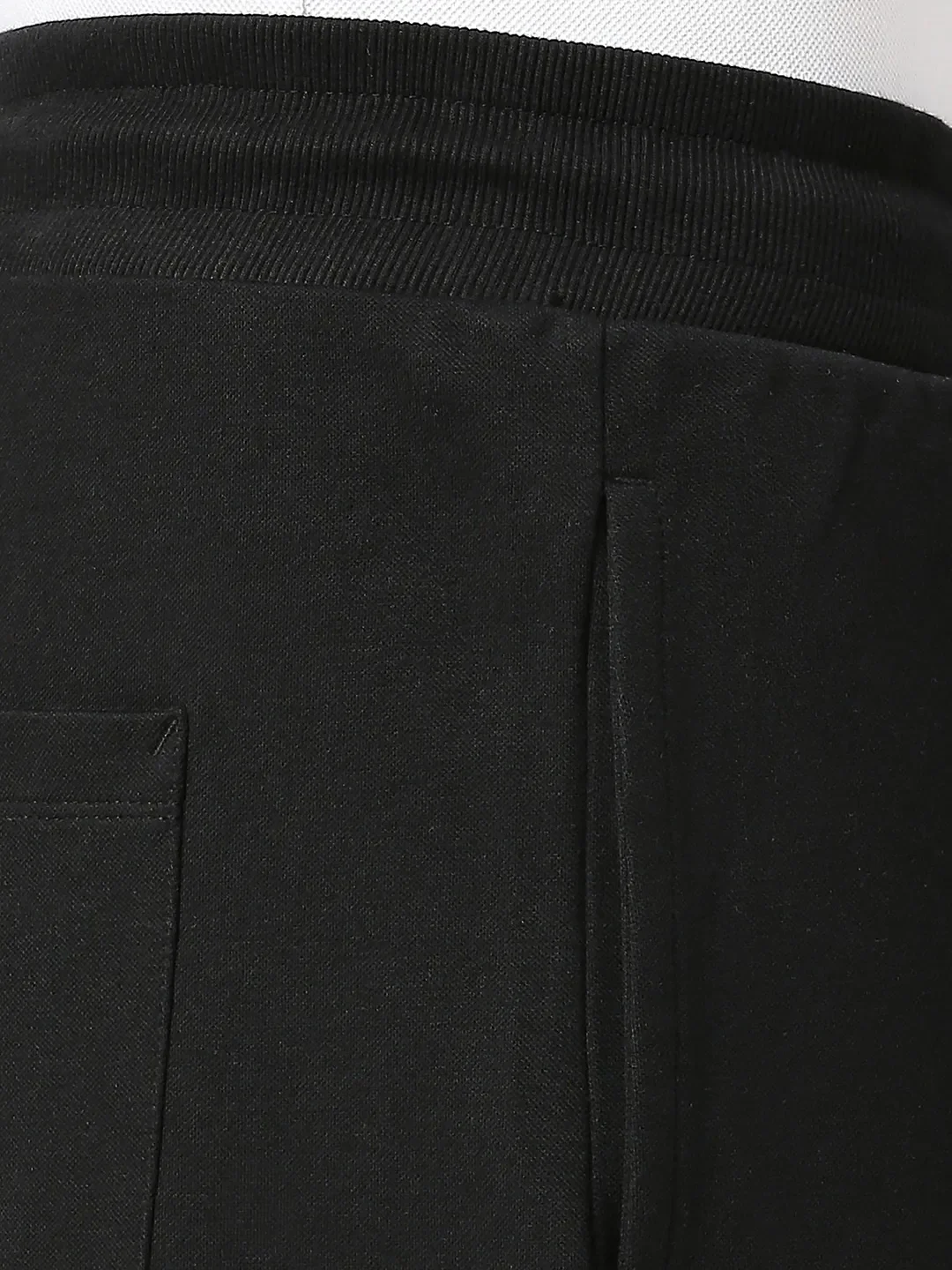 Jet Black Slim Straight Leg Track Pants For Men By Being Human Clothing - Image 5