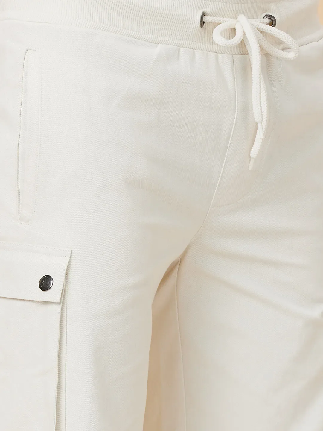 Beige Regular Fit Shorts For Men By Being Human Clothing - Image 5