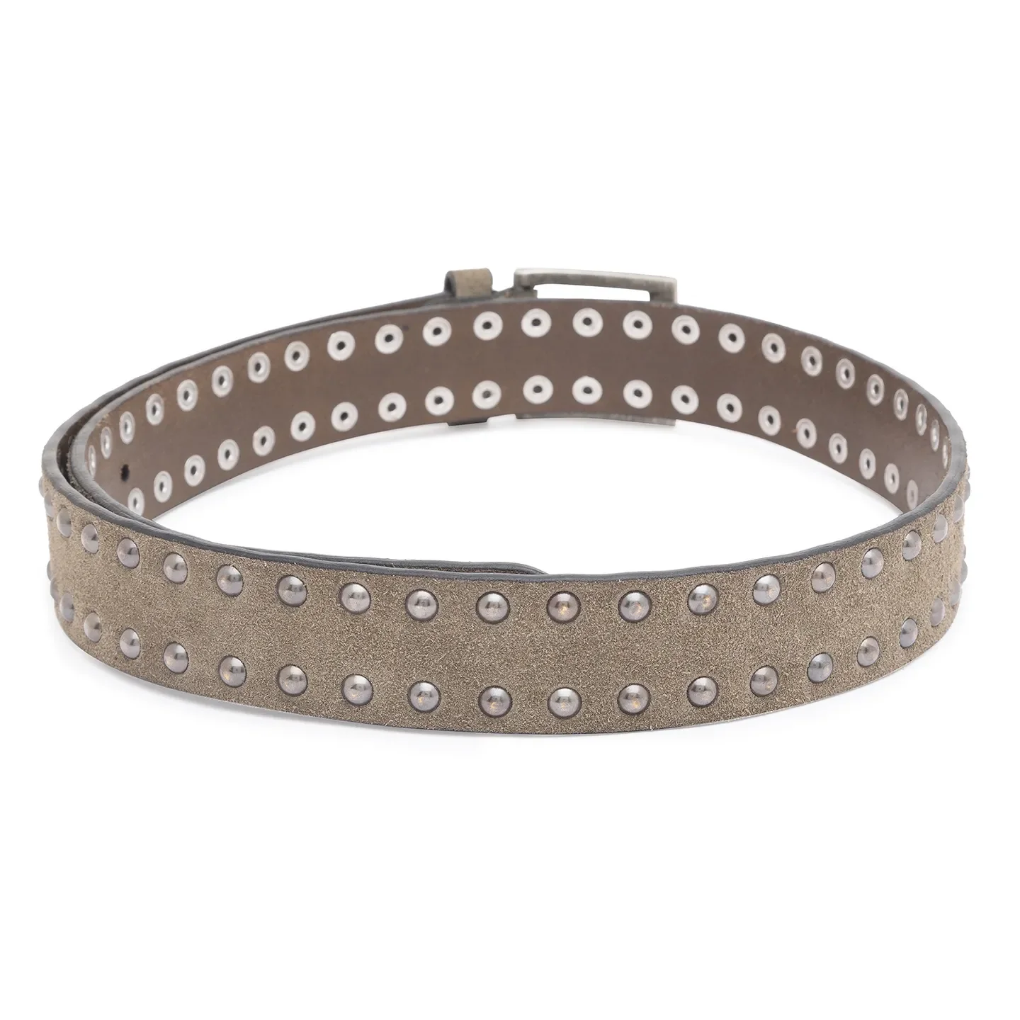 Olive Leather Men's Belt By Being Human Clothing - Image 2