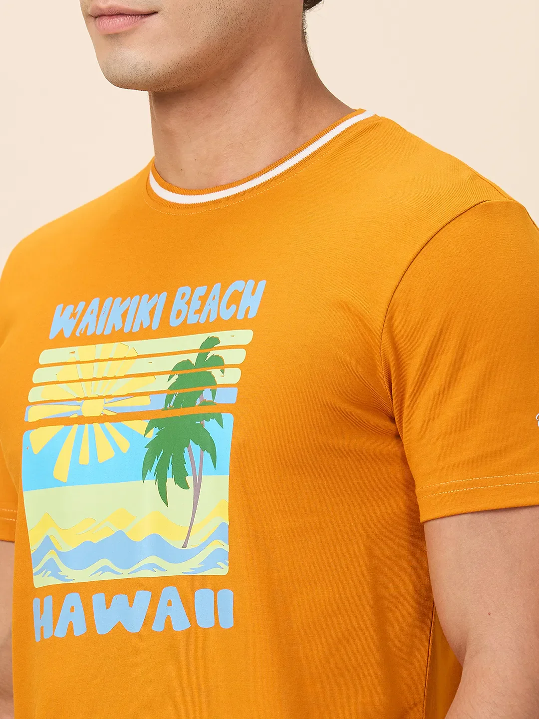 Amber Slim Fit Round Neck Men's T-Shirt by Being Human Clothing - Image 5
