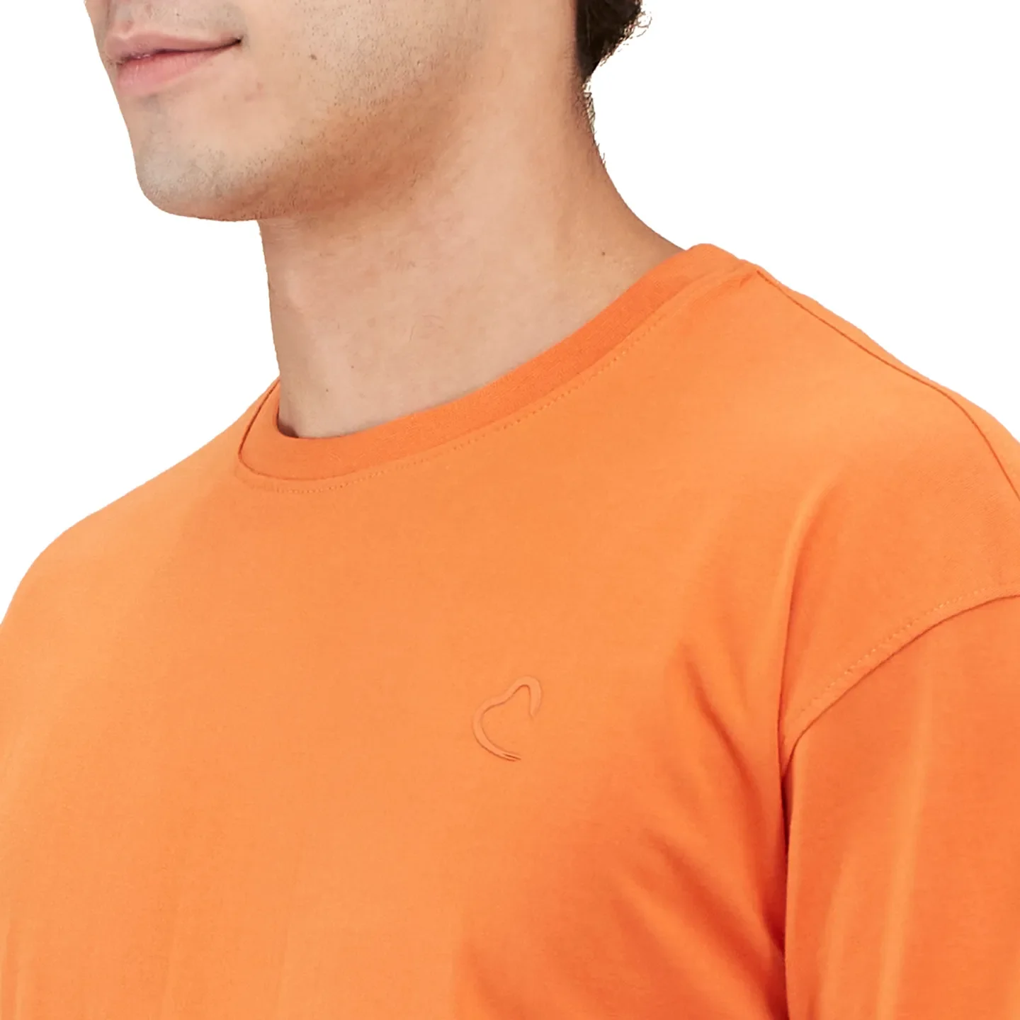 Orange Easy Fit Round Neck Men's T-Shirt by Being Human Clothing - Image 5