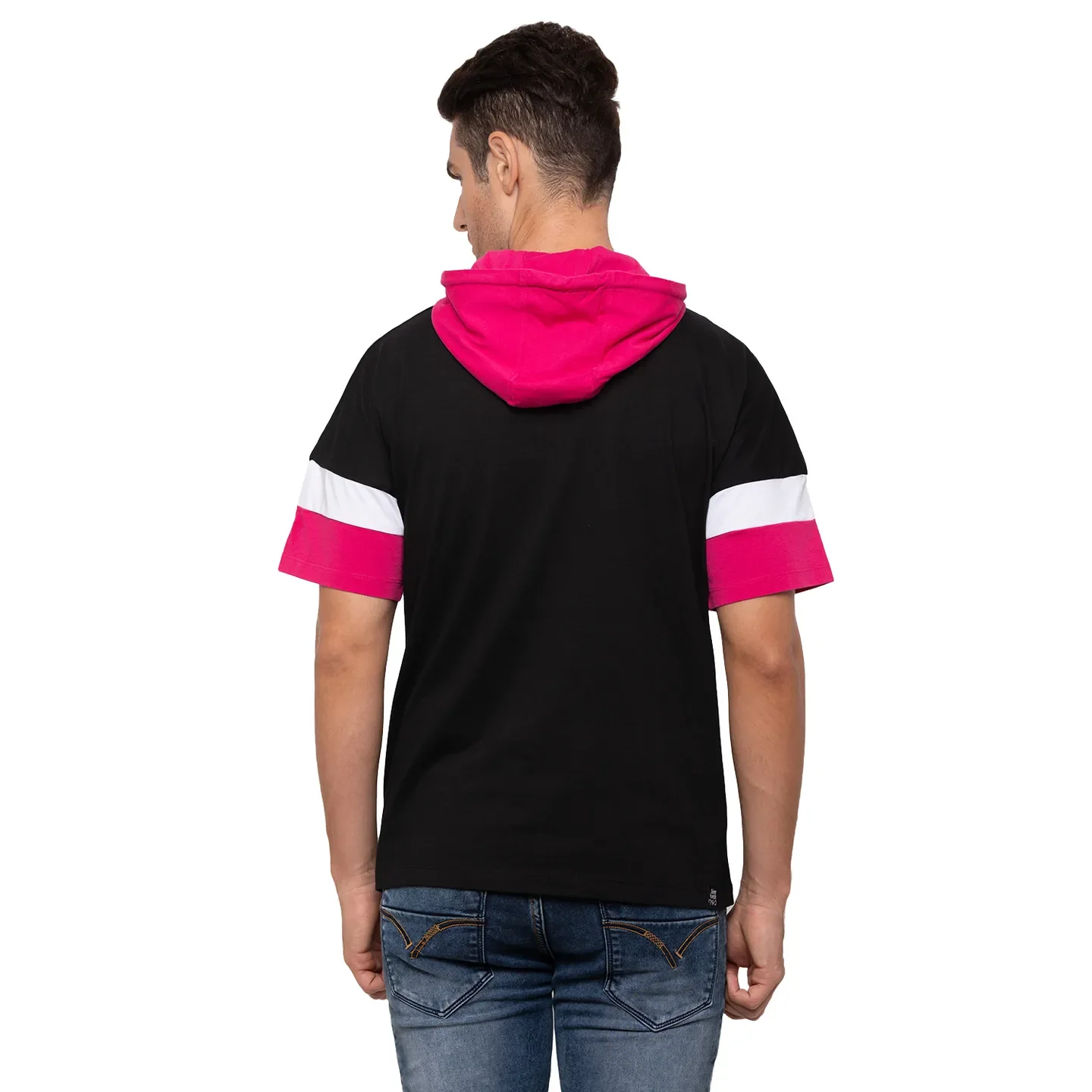 Black Oversized Fit Men's T-Shirt by Being Human Clothing - Image 3