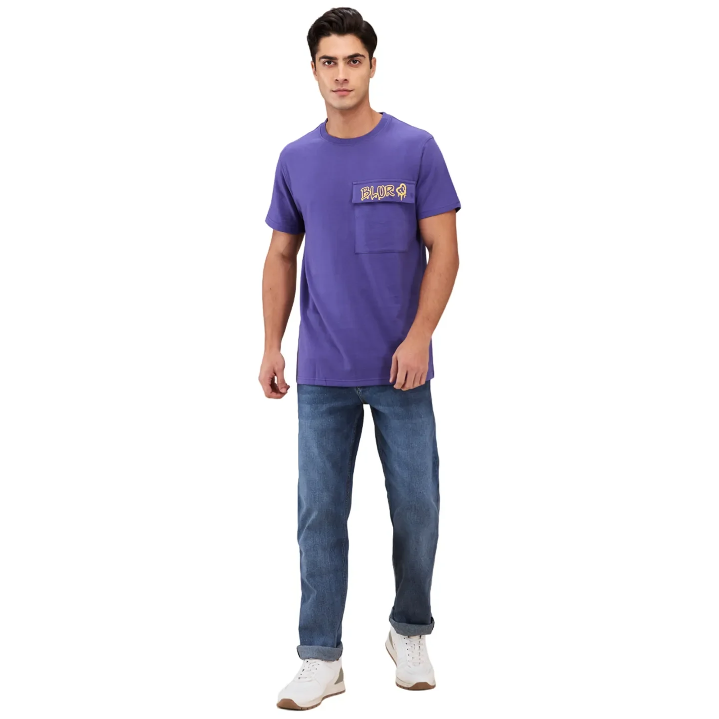 Future Dusk Slim Fit Round Neck Men's T-Shirt by Being Human Clothing - Image 2
