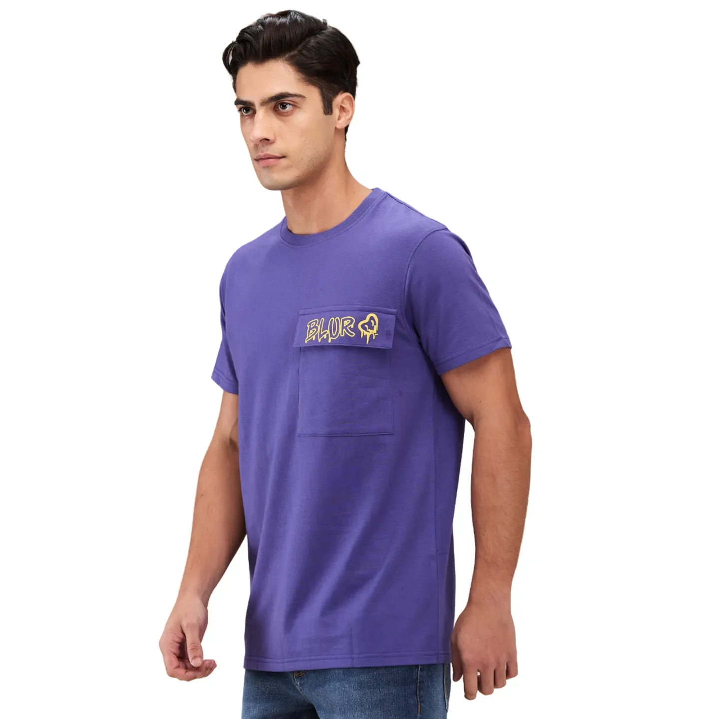 Future Dusk Slim Fit Round Neck Men's T-Shirt by Being Human Clothing - Image 4