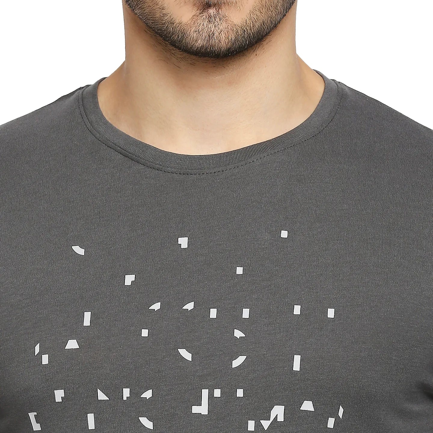 Grey Regular Fit Men's Long Sleeves T-Shirt by Being Human Clothing - Image 2