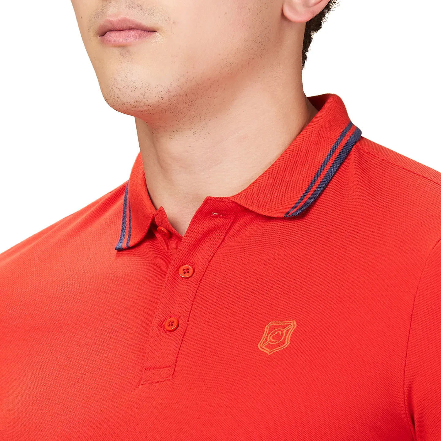 Red Regular Fit Men's Polo T-shirt by Being Human Clothing - Image 5