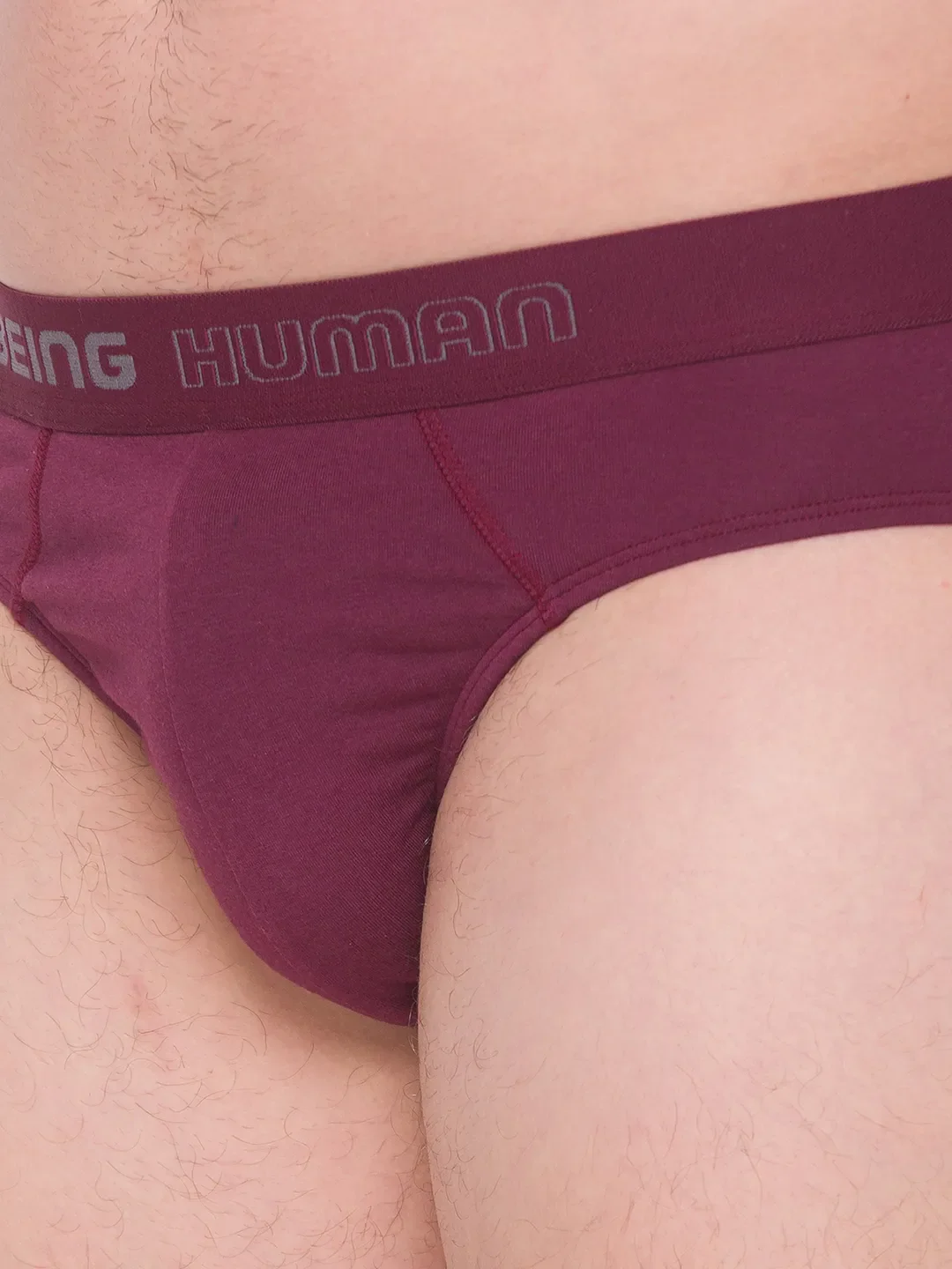 Black Regular Fit Cotton Men's Brief by Being Human Clothing - Image 6