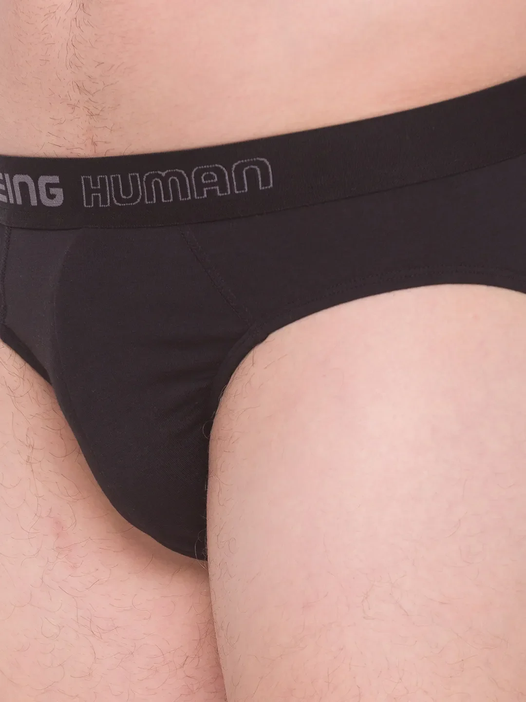 Black Regular Fit Cotton Men's Brief by Being Human Clothing - Image 7