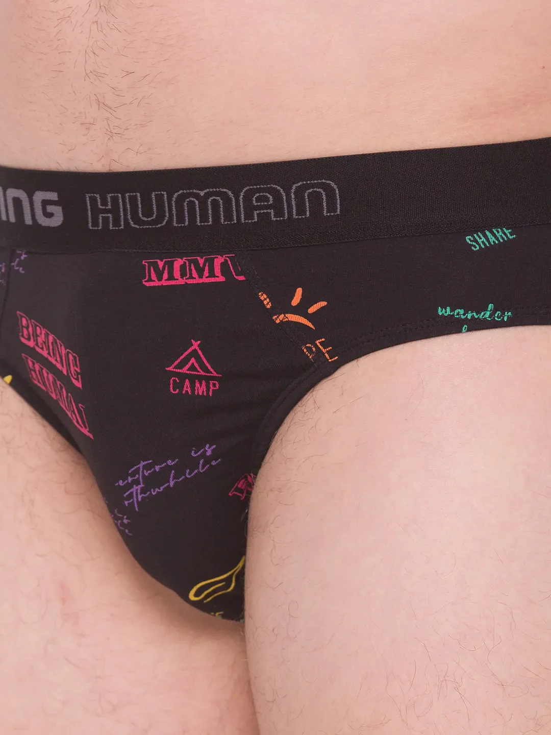 White Regular Fit Cotton Men's Brief by Being Human Clothing - Image 4