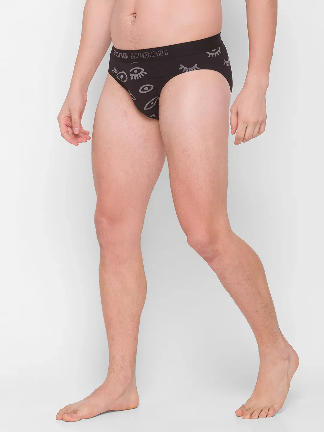 White Regular Fit Cotton Men's Brief by Being Human Clothing - Image 3