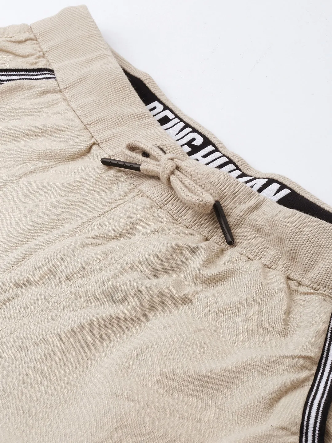 Beige Regular Fit Men's Chinos by Being Human Clothing - Image 4