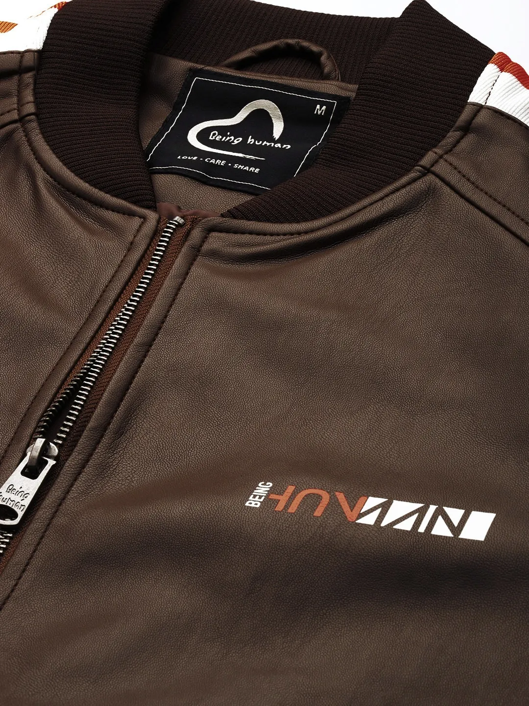 Brown Regular Fit Long Sleeves Cotton Men's Jacket by Being Human Clothing - Image 4