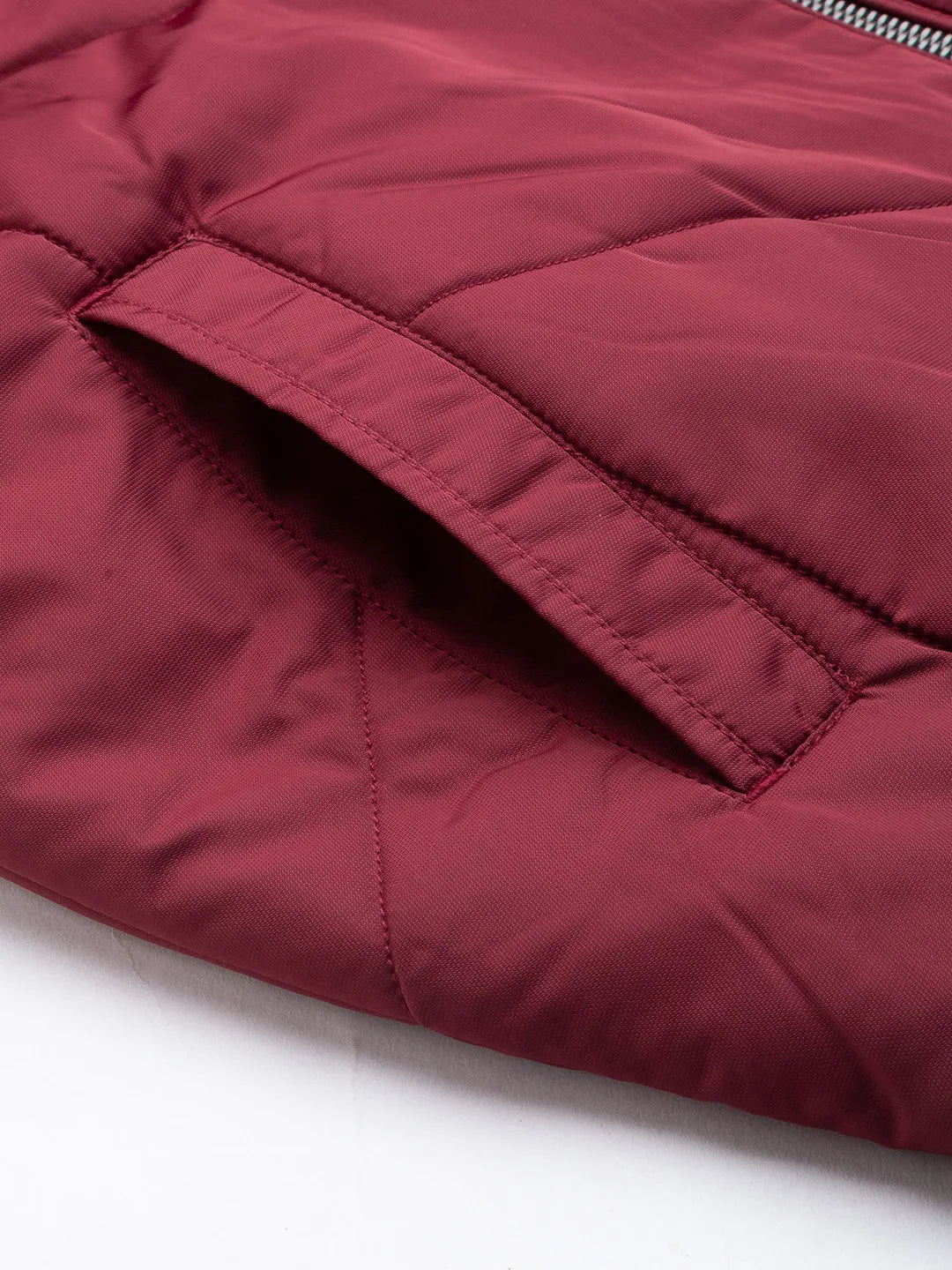 Red Regular Fit Men's Jacket by Being Human Clothing - Image 5