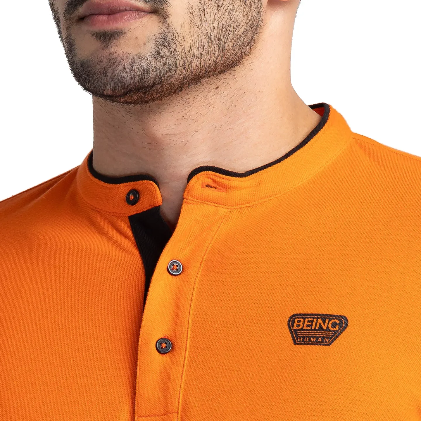 Blue Regular Fit Men's Polo T-Shirt by Being Human Clothing - Image 5