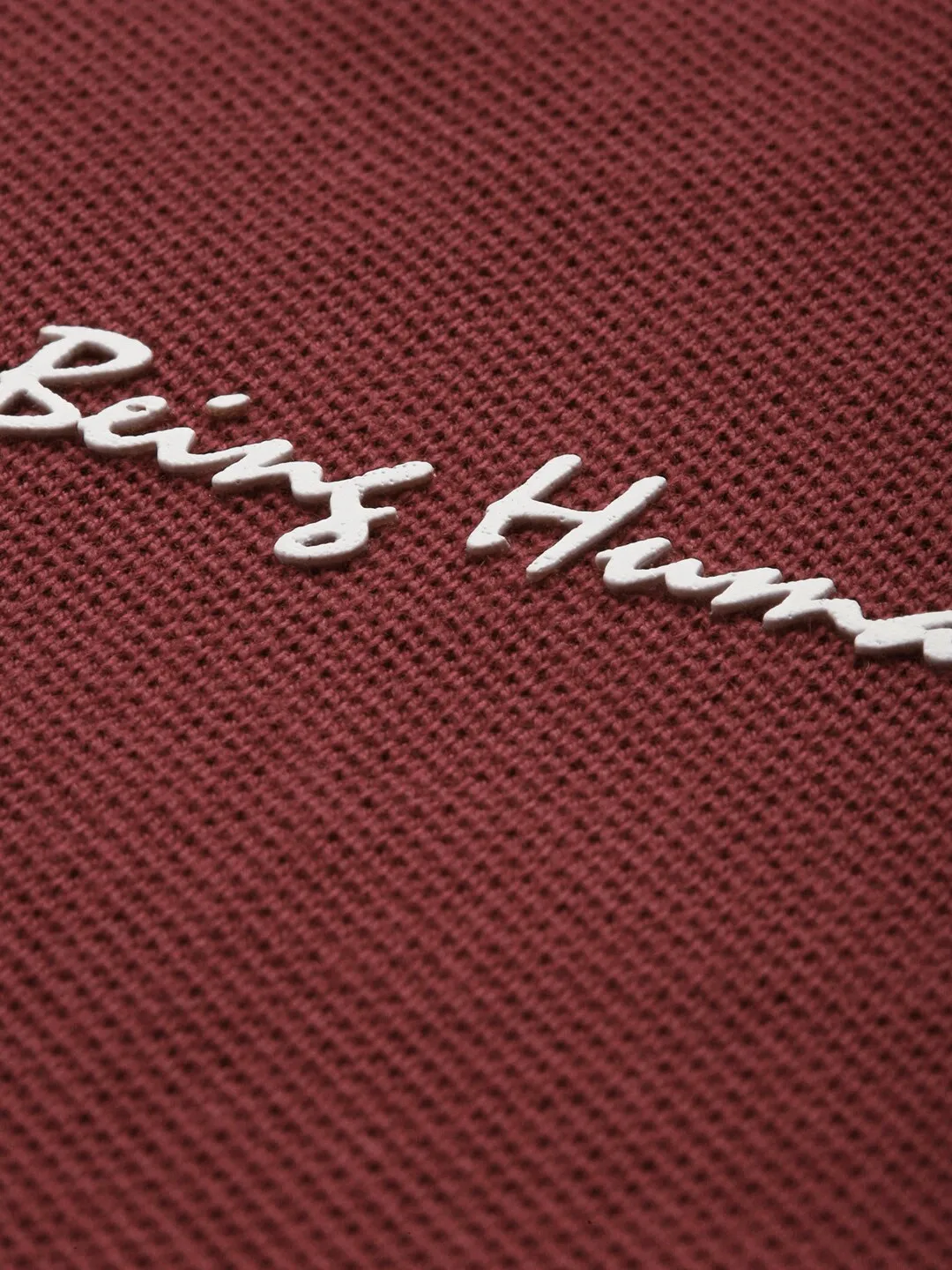 Red Regular Fit Men's Polo T-Shirt by Being Human Clothing - Image 4