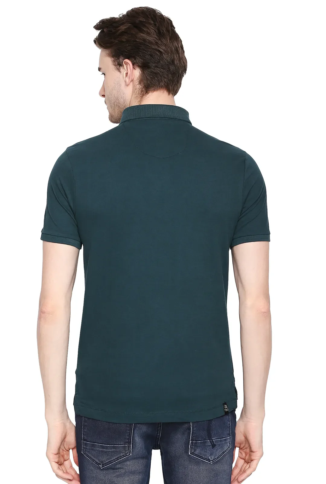 Brown Regular Fit Men's Polo T-Shirt by Being Human Clothing - Image 4