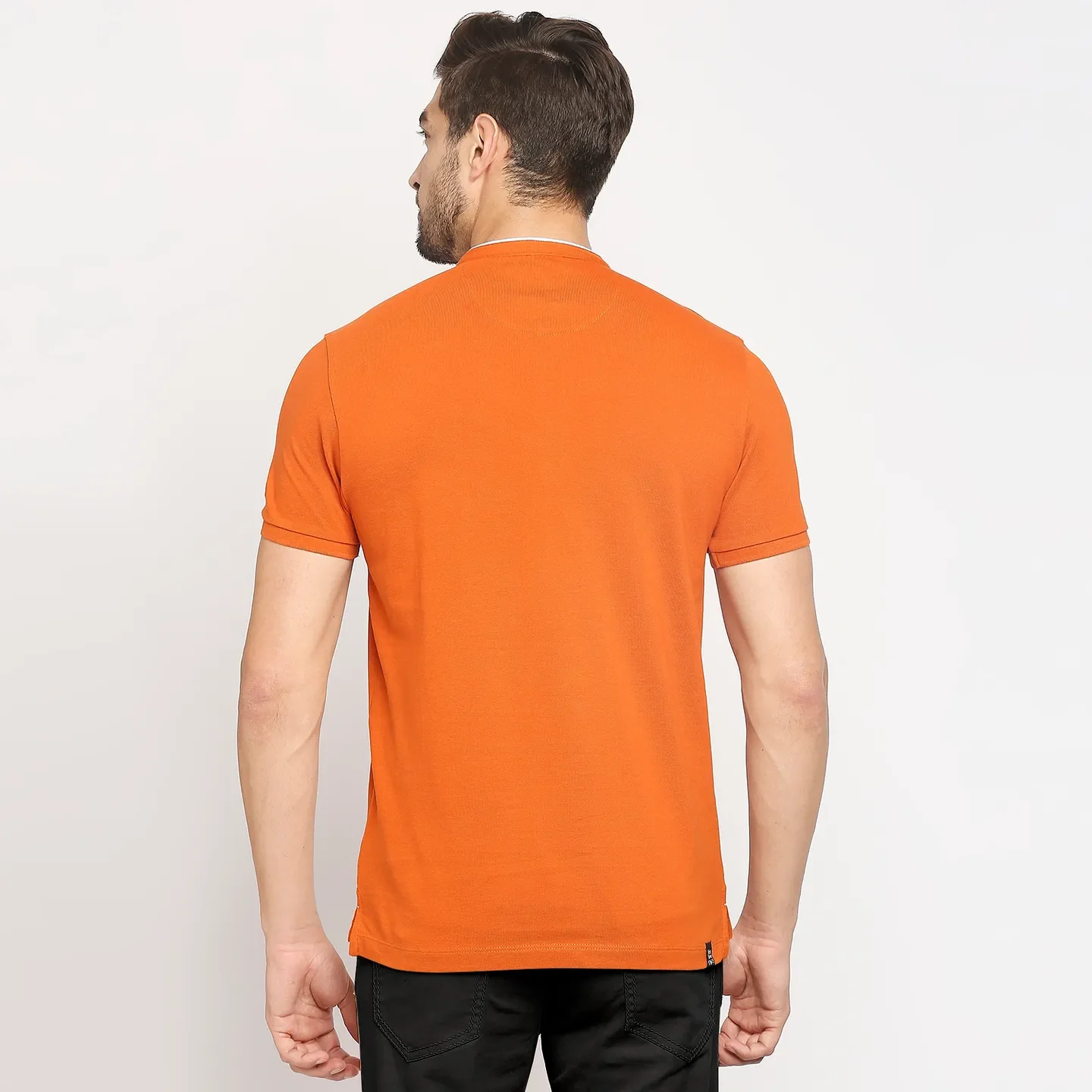 Brown Regular Fit Men's Polo T-Shirt by Being Human Clothing - Image 4