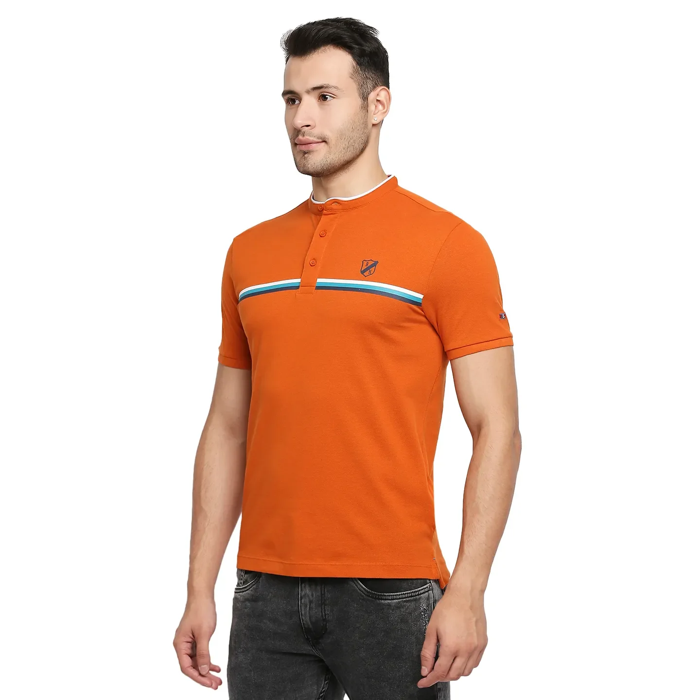 Brown Regular Fit Men's Polo T-Shirt by Being Human Clothing - Image 2