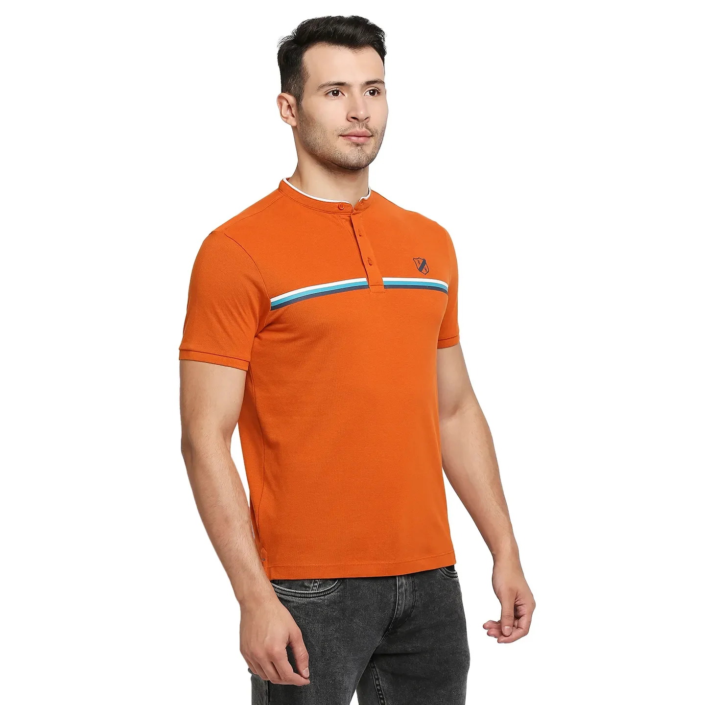 Brown Regular Fit Men's Polo T-Shirt by Being Human Clothing - Image 3
