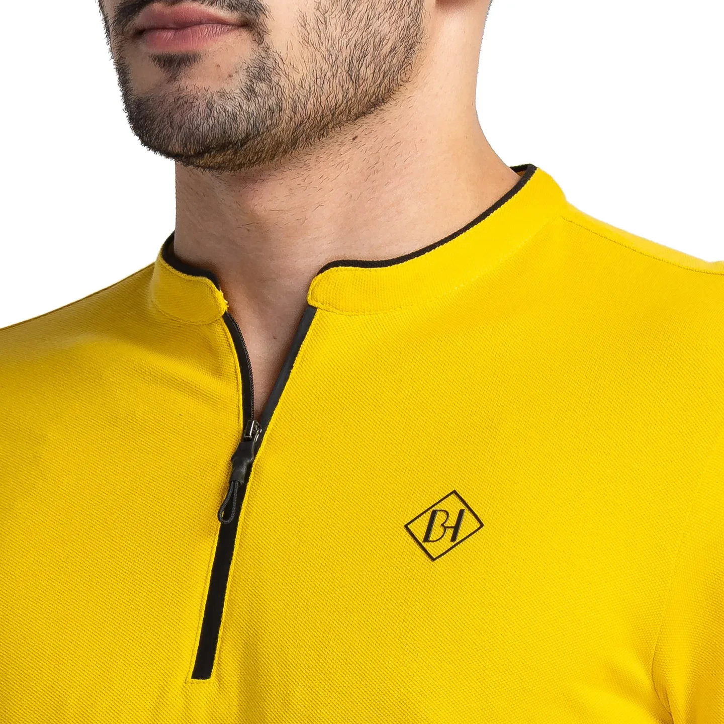 Yellow Regular Fit Men's Polo T-Shirt by Being Human Clothing - Image 5