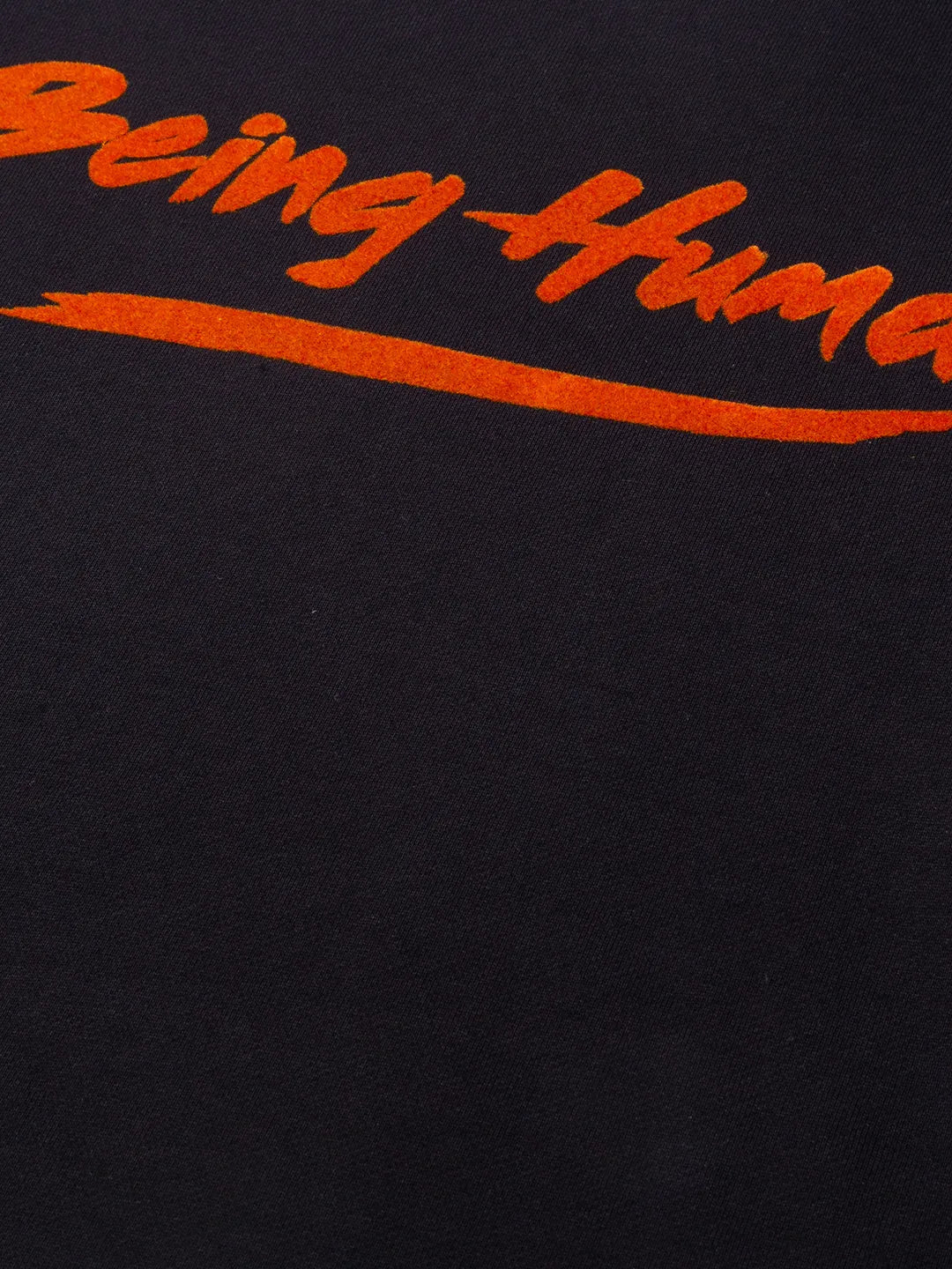 Black Regular Fit Round Neck Long Sleeves Cotton Men's Sweatshirt by Being Human Clothing - Image 5