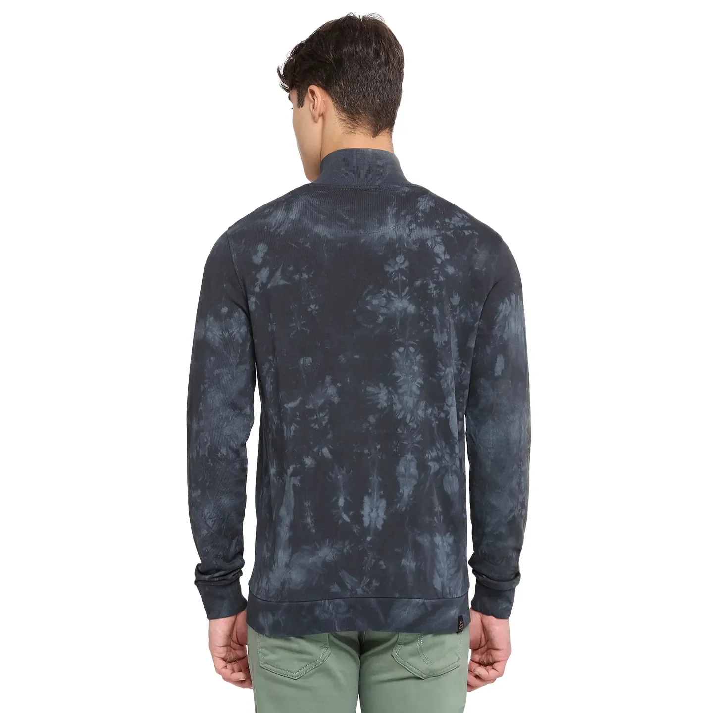 Black Regular Fit Round Neck Long Sleeves Cotton Men's Sweatshirt by Being Human Clothing - Image 4