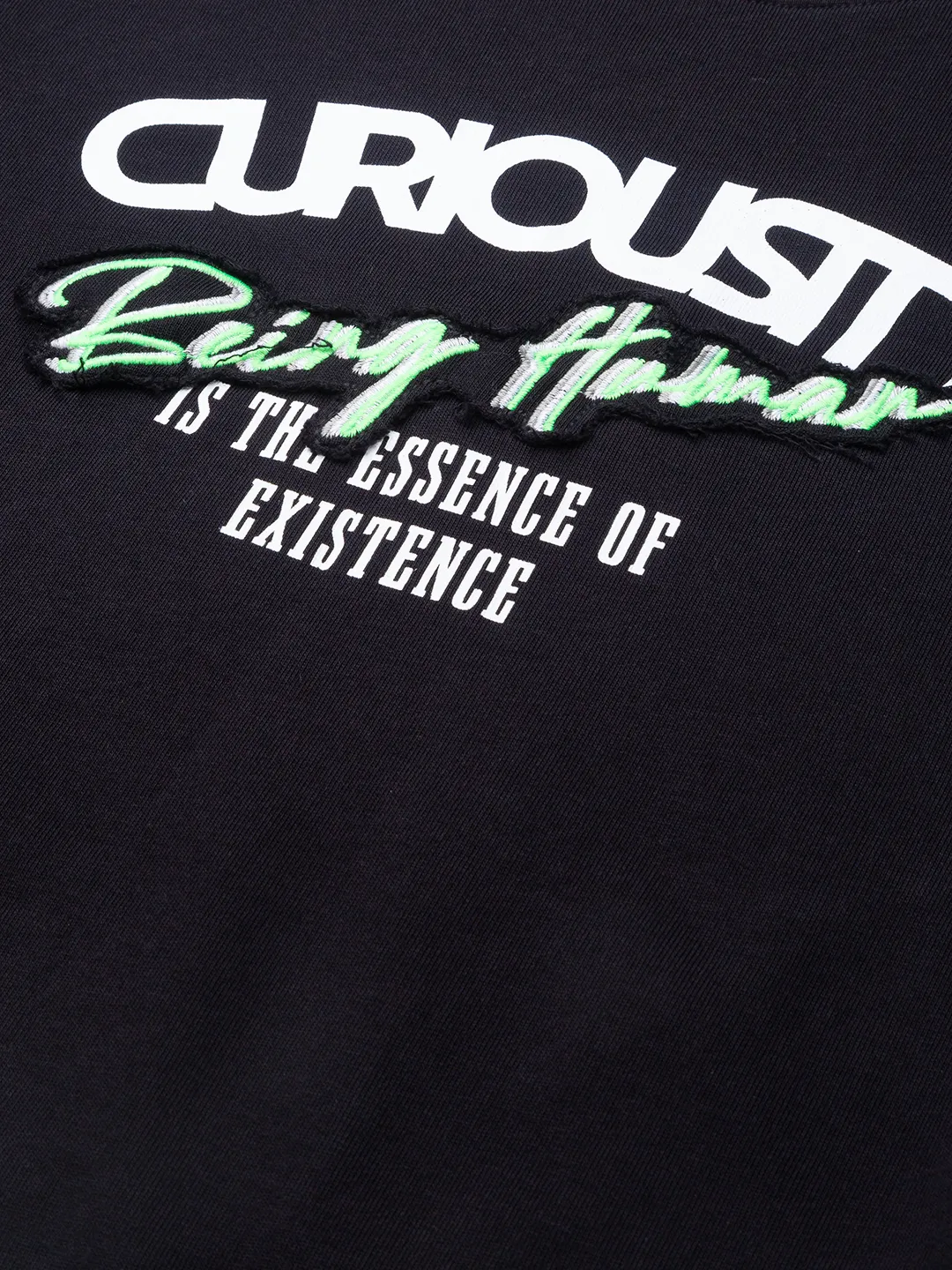 Black Regular Fit Men's Sweatshirt by Being Human Clothing - Image 5