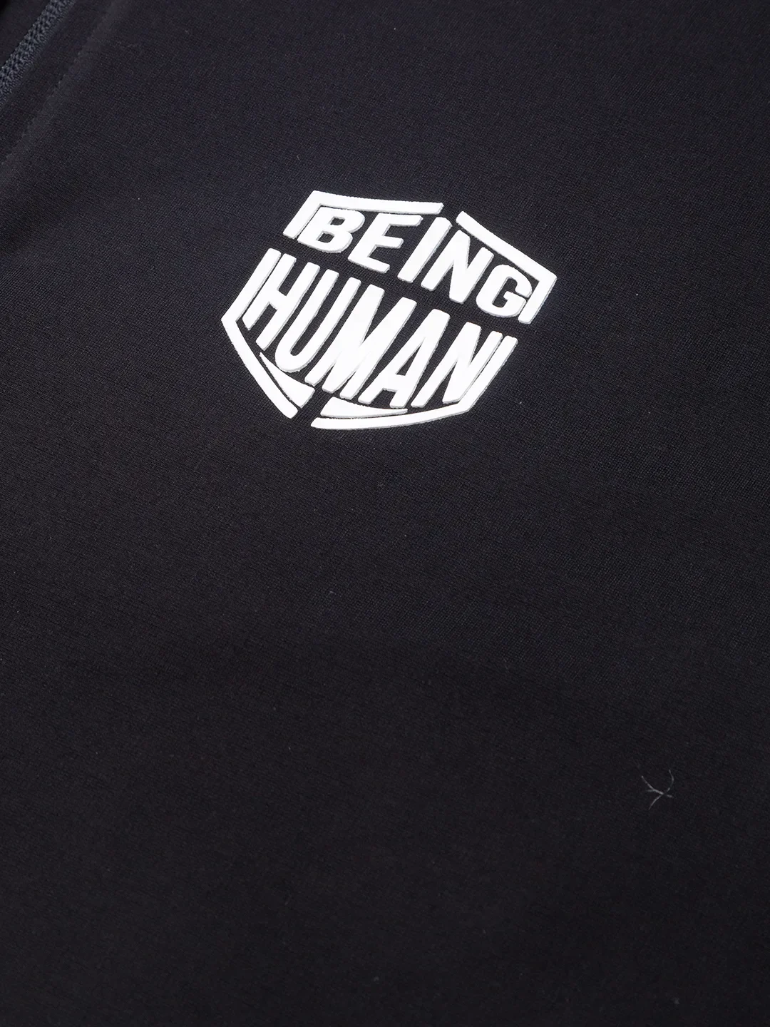 Black Regular Fit Round Neck Long Sleeves Rayon Men's Sweatshirt by Being Human Clothing - Image 5