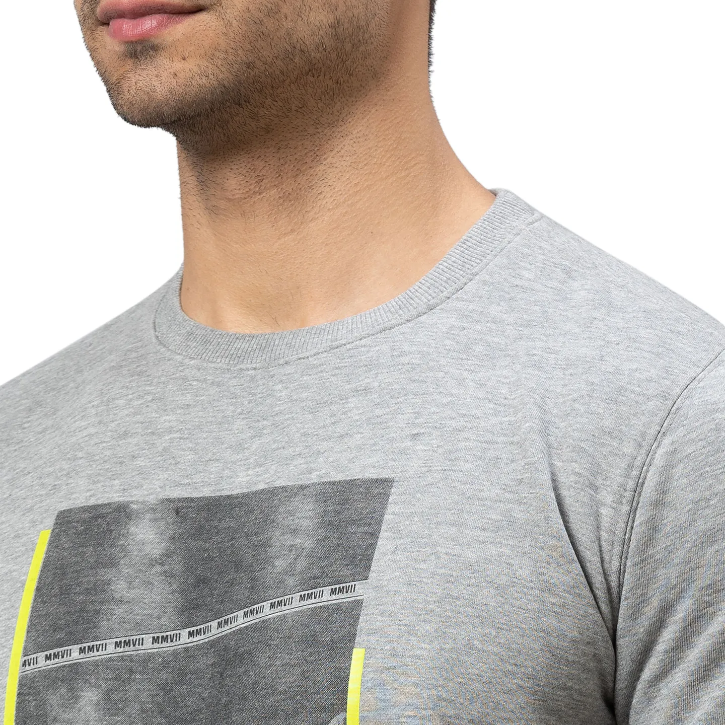 Grey Regular Fit Men's Sweatshirt by Being Human Clothing - Image 5