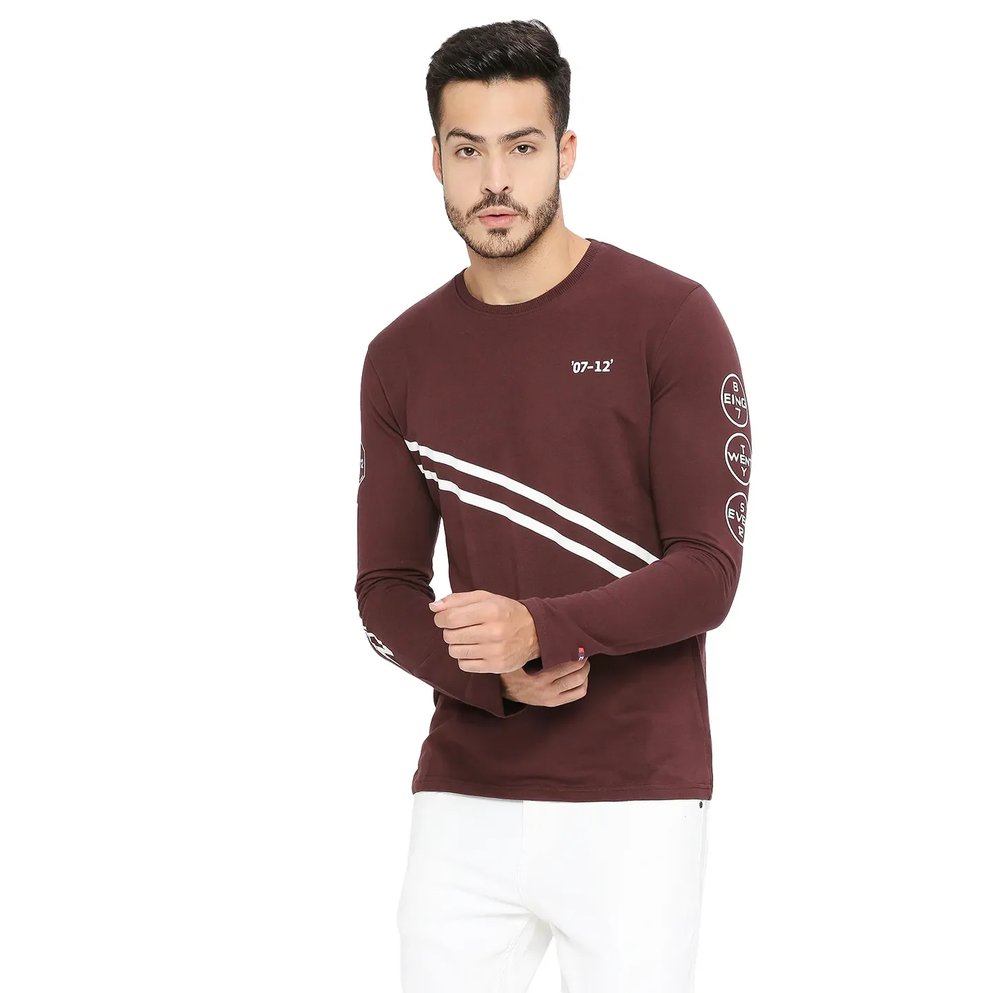 Mid Wine Men's Casual Sweatshirt by Being Human Clothing