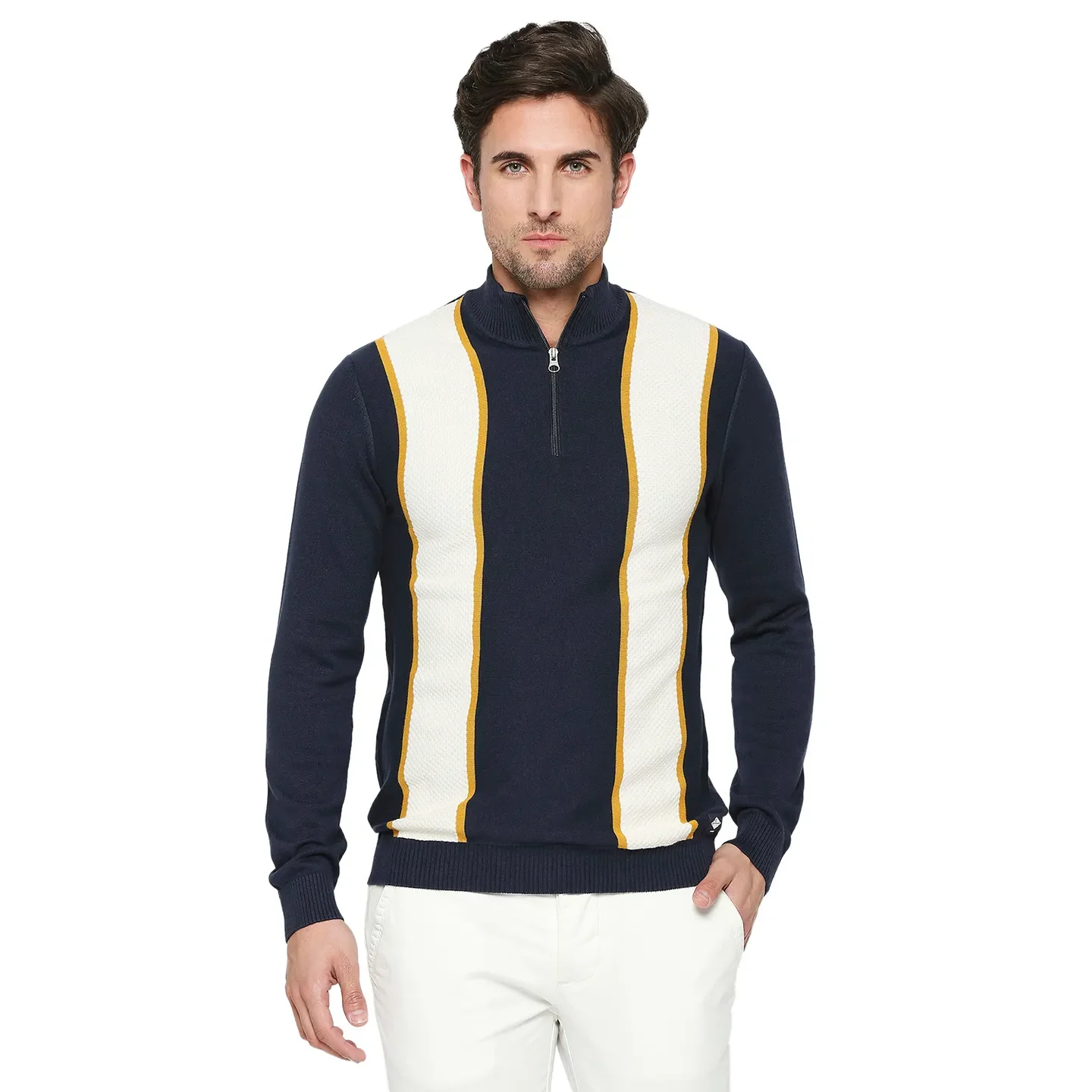 Blue Regular Fit Round Neck Long Sleeves Men's Sweatshirt by Being Human Clothing