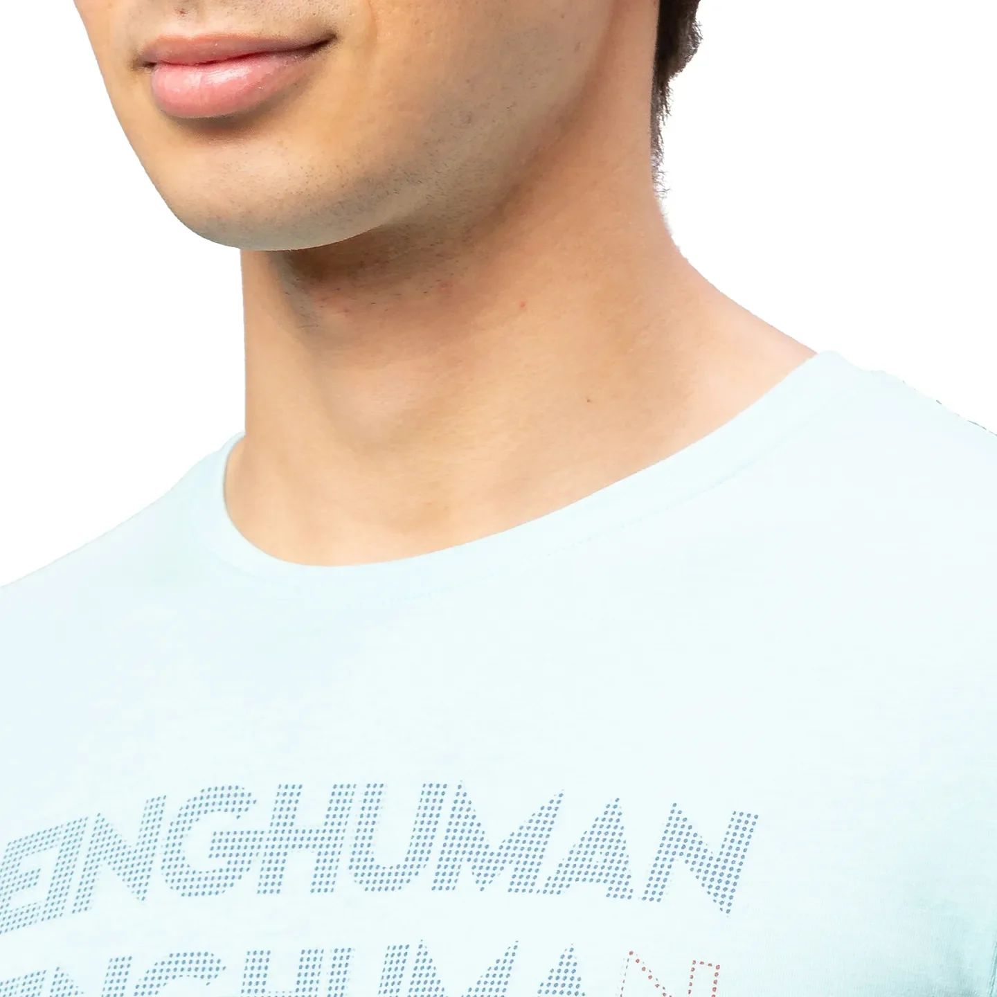 Blue Regular Fit Men's Short Sleeves T-Shirt by Being Human Clothing - Image 5