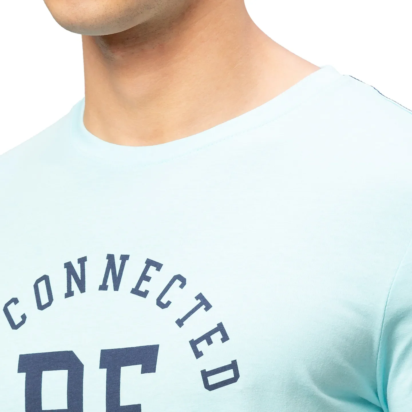 Blue Regular Fit Men's Short Sleeves T-Shirt by Being Human Clothing - Image 5