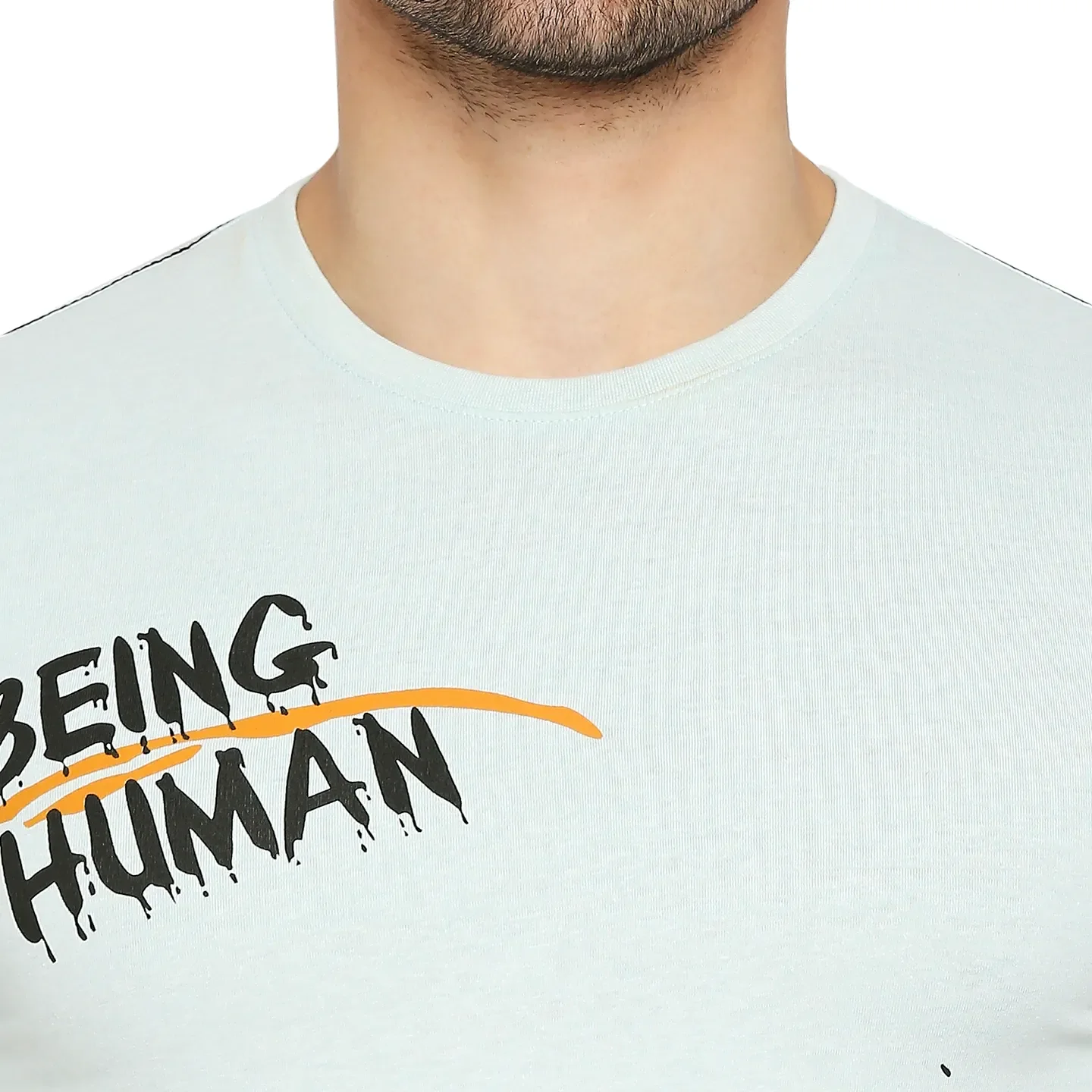 Grey Regular Fit Men's Short Sleeves T-Shirt by Being Human Clothing - Image 12