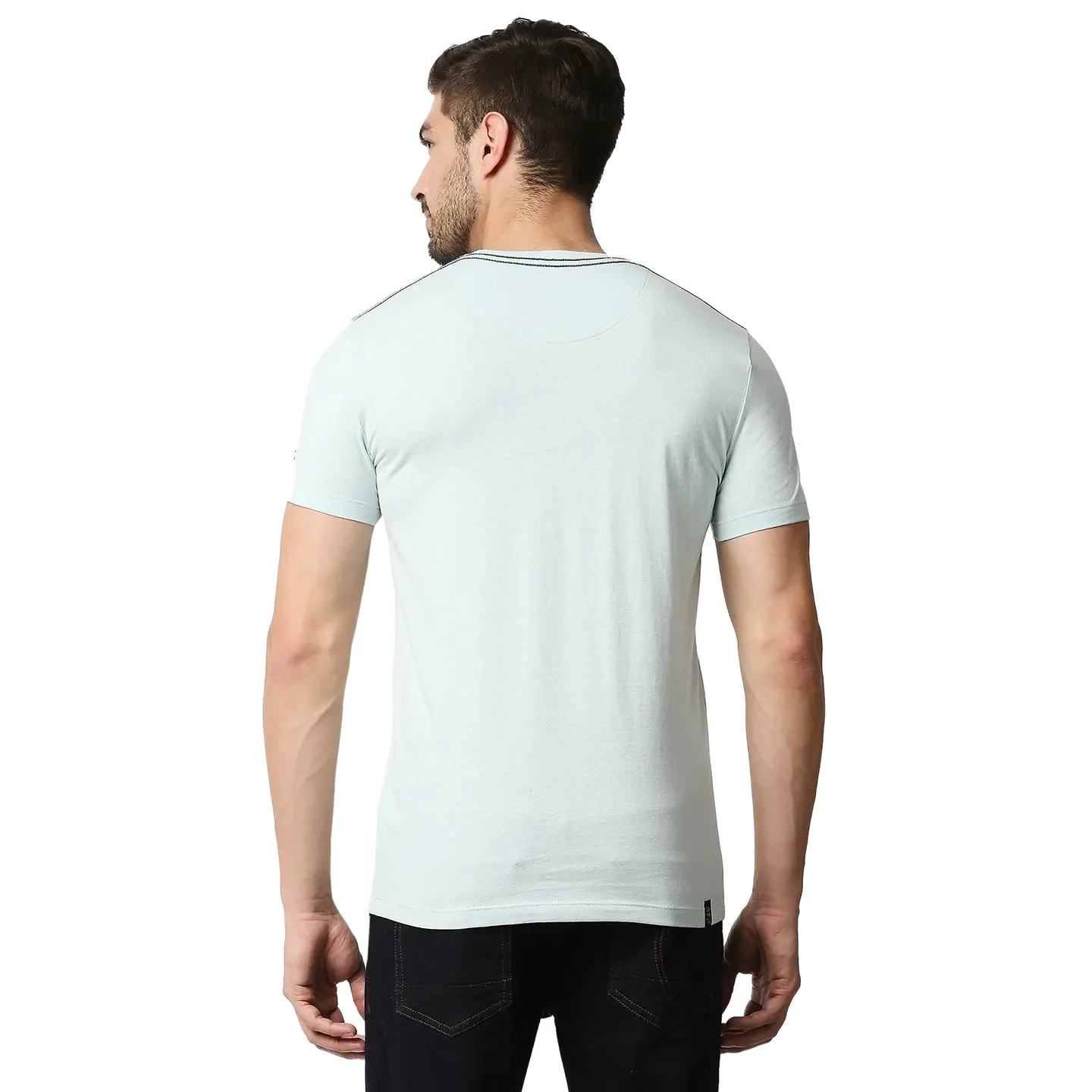 Grey Regular Fit Men's Short Sleeves T-Shirt by Being Human Clothing - Image 4