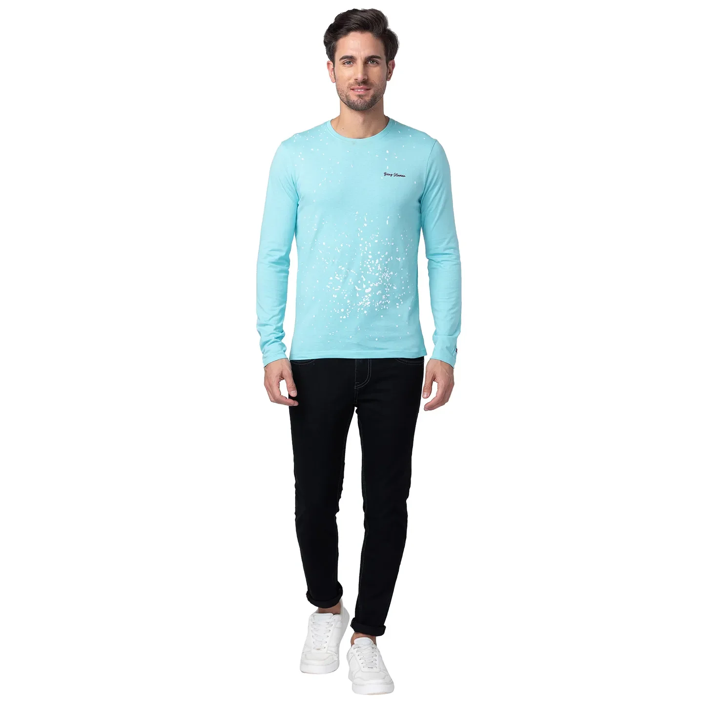 Aqua Splash Regular Fit Round Neck Men's T-Shirt by Being Human Clothing - Image 5