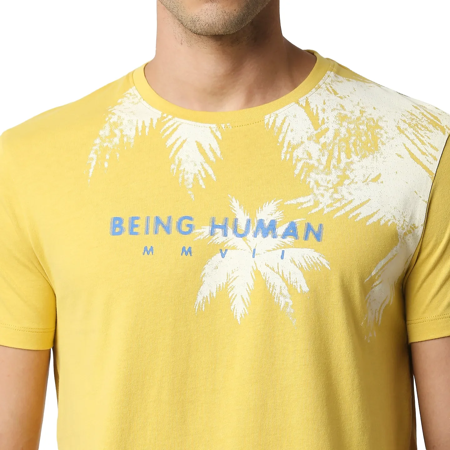 Brown Regular Fit Men's Short Sleeves T-Shirt by Being Human Clothing - Image 5