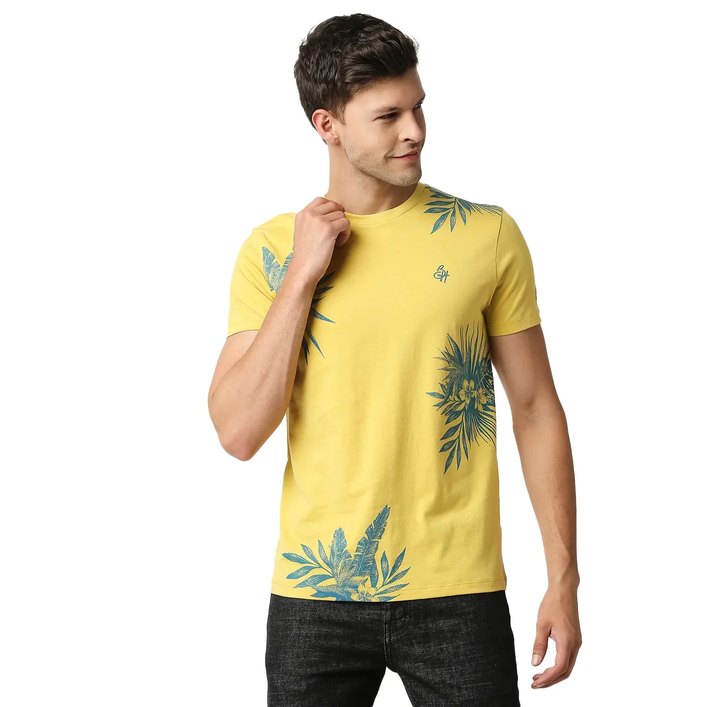 Brown Regular Fit Men's Short Sleeves T-Shirt by Being Human Clothing