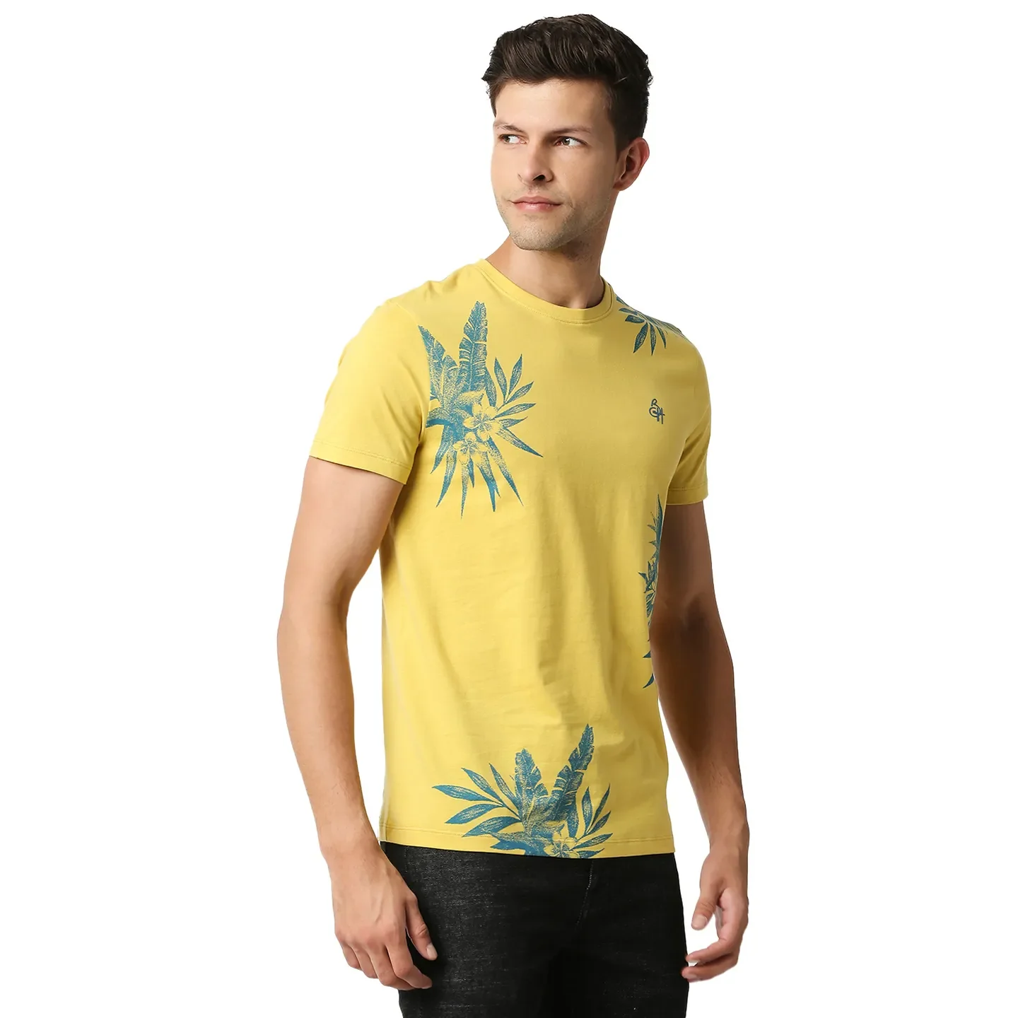 Brown Regular Fit Men's Short Sleeves T-Shirt by Being Human Clothing - Image 3