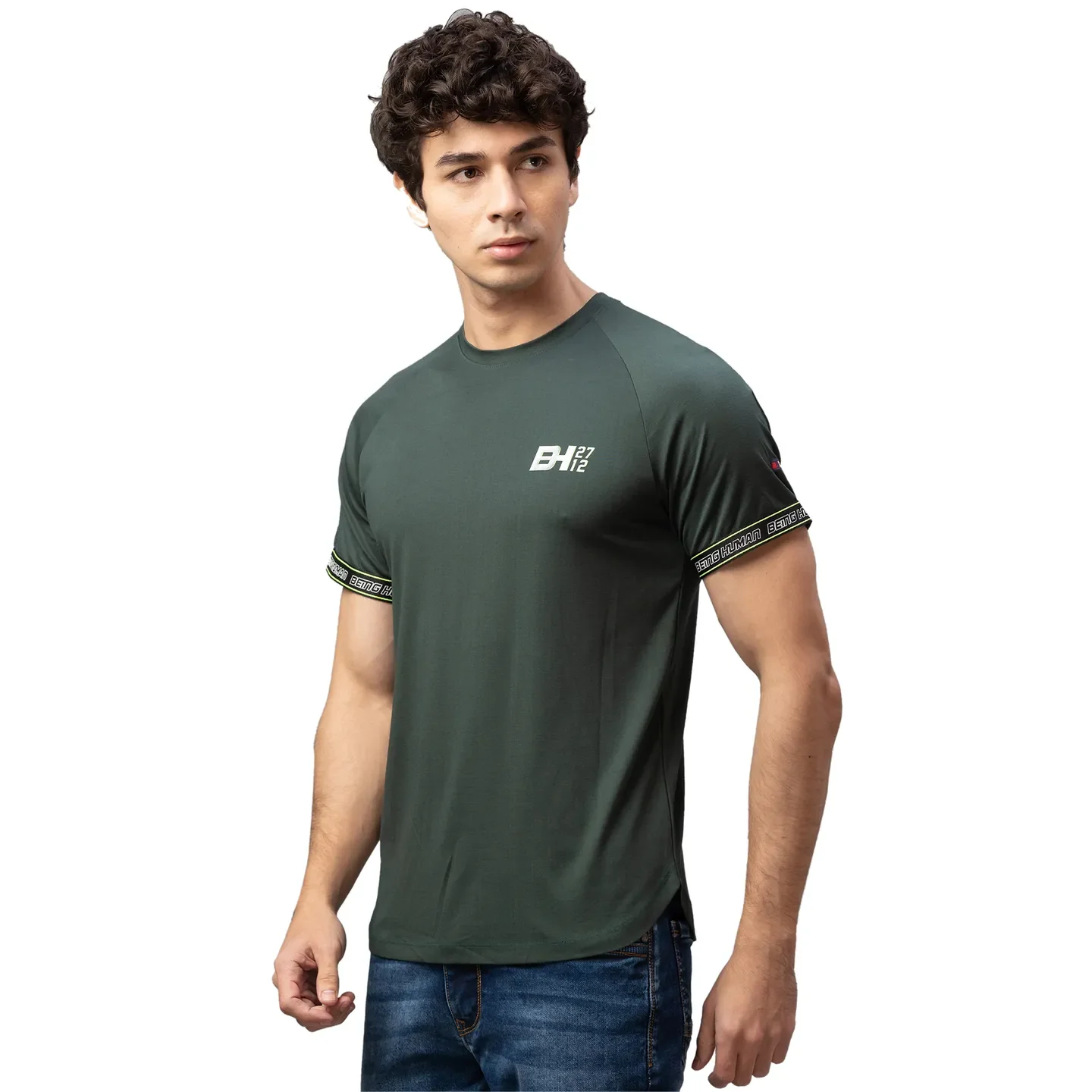 Red Regular Fit Men's Short Sleeves T-Shirt by Being Human Clothing - Image 2