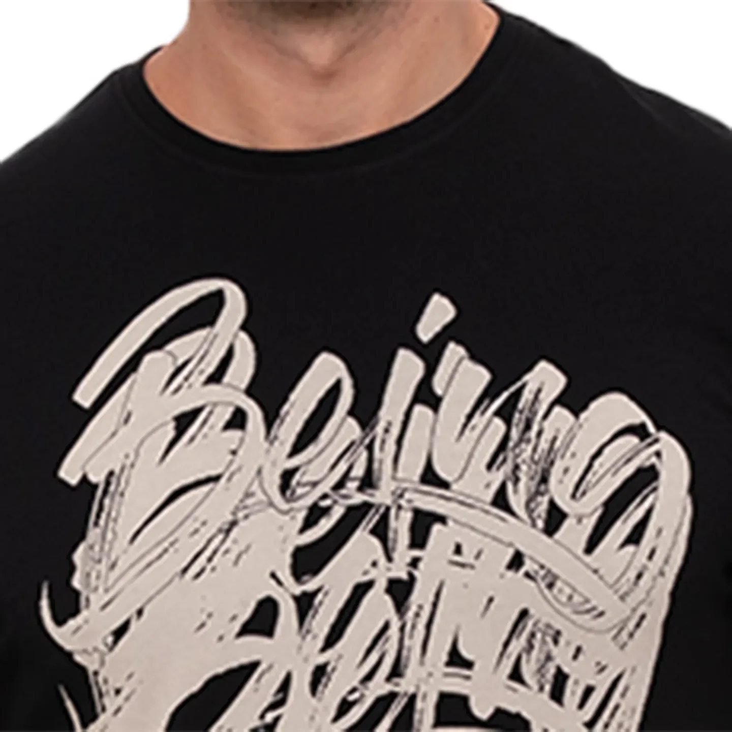 Black Regular Fit Men's Short Sleeves T-Shirt by Being Human Clothing - Image 4