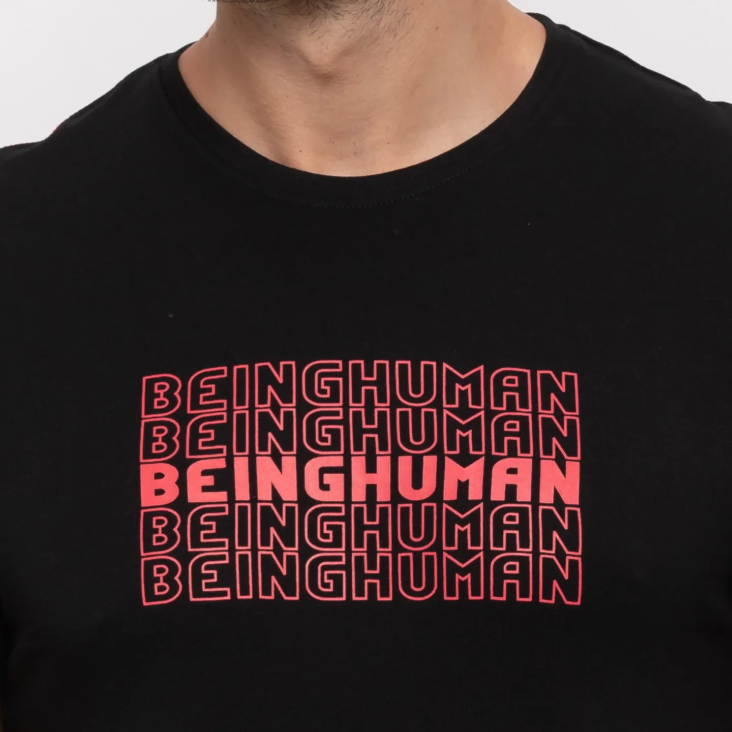 Black Regular Fit Men's T-Shirt by Being Human Clothing - Image 5