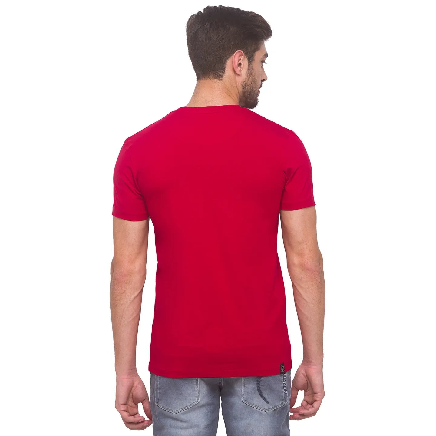 Black Regular Fit Men's Short Sleeves T-Shirt by Being Human Clothing - Image 4