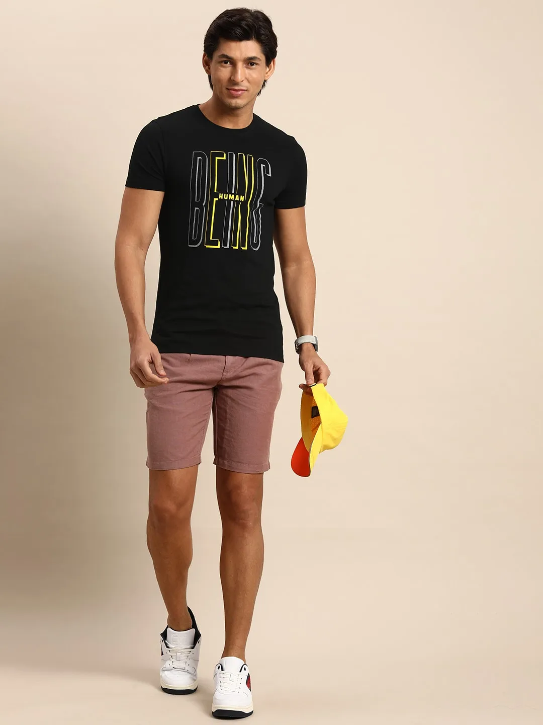 Black Regular Fit Men's Short Sleeves T-Shirt by Being Human Clothing - Image 5