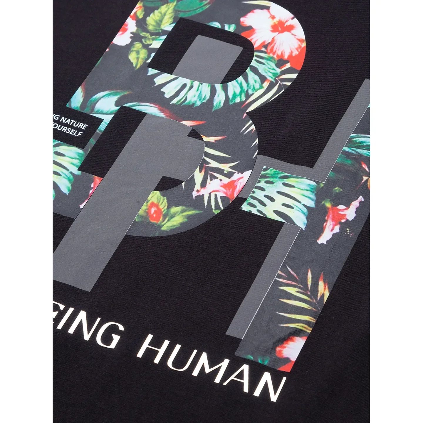 Black Regular Fit Men's Short Sleeves T-Shirt by Being Human Clothing - Image 9