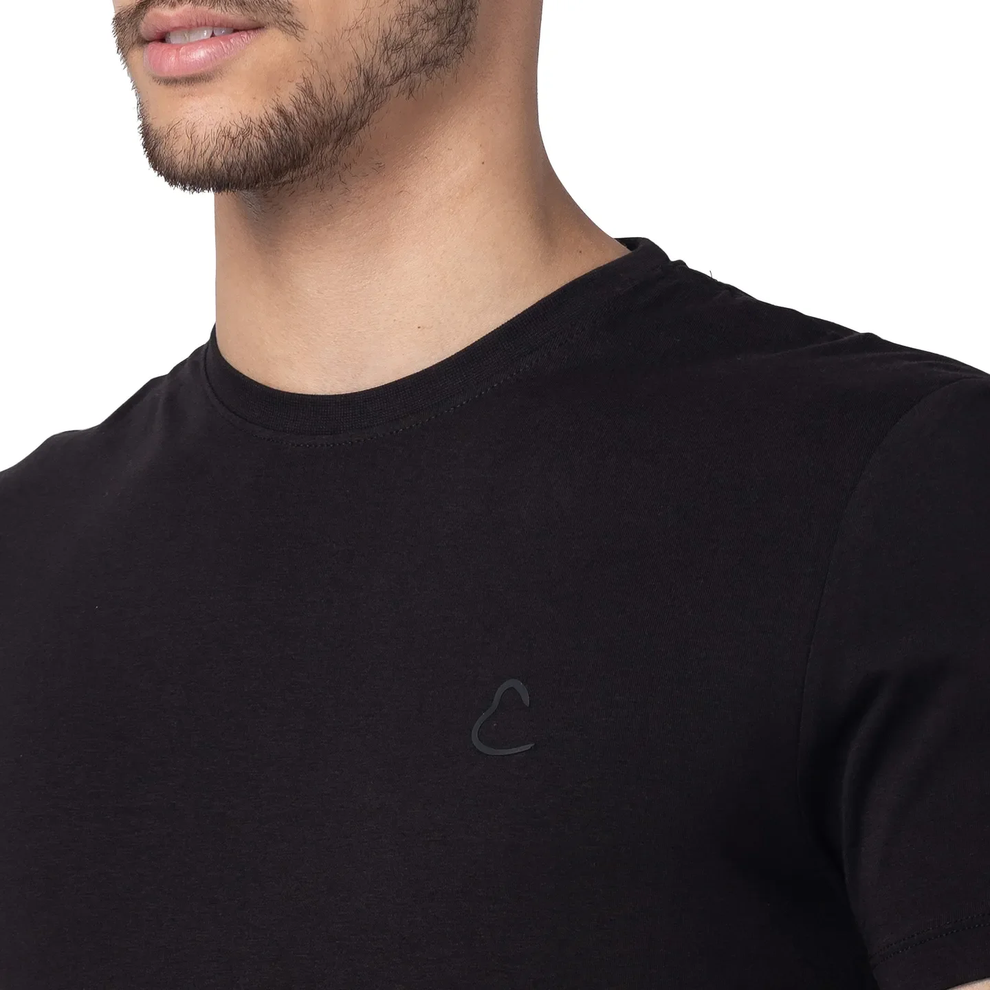 Black Regular Fit Men's Short Sleeves T-Shirt by Being Human Clothing - Image 4