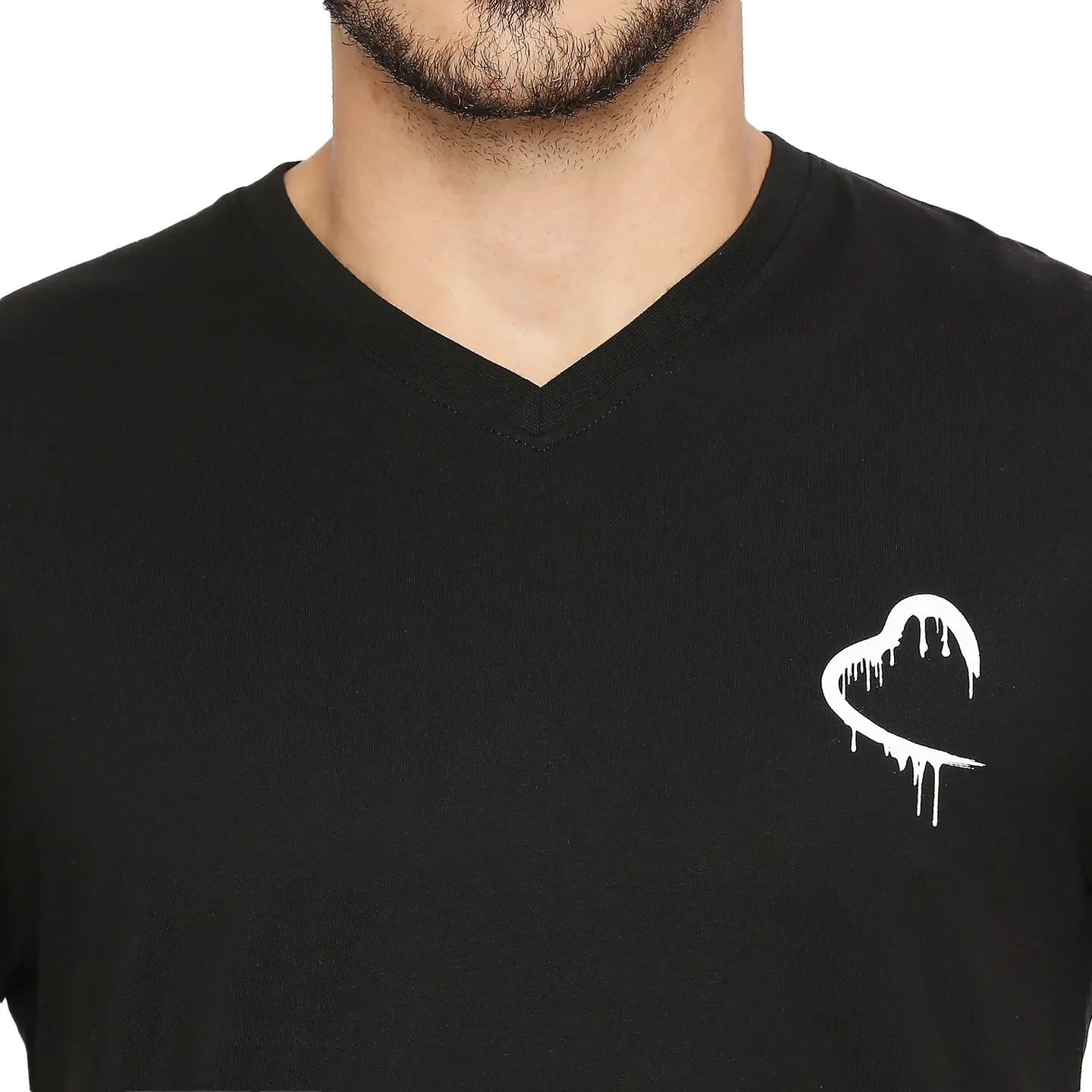 Black Regular Fit Men's Short Sleeves T-Shirt by Being Human Clothing - Image 5