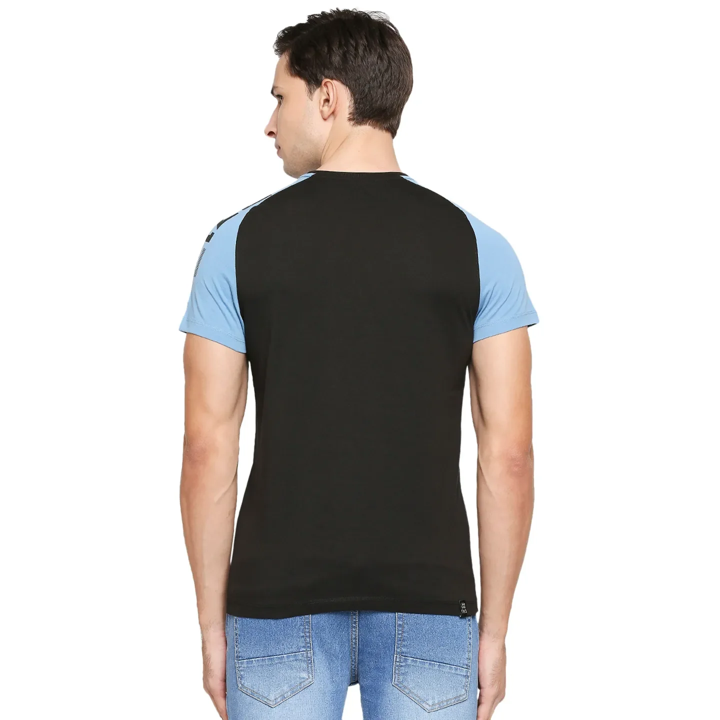 Black Regular Fit Men's Short Sleeves T-Shirt by Being Human Clothing - Image 4