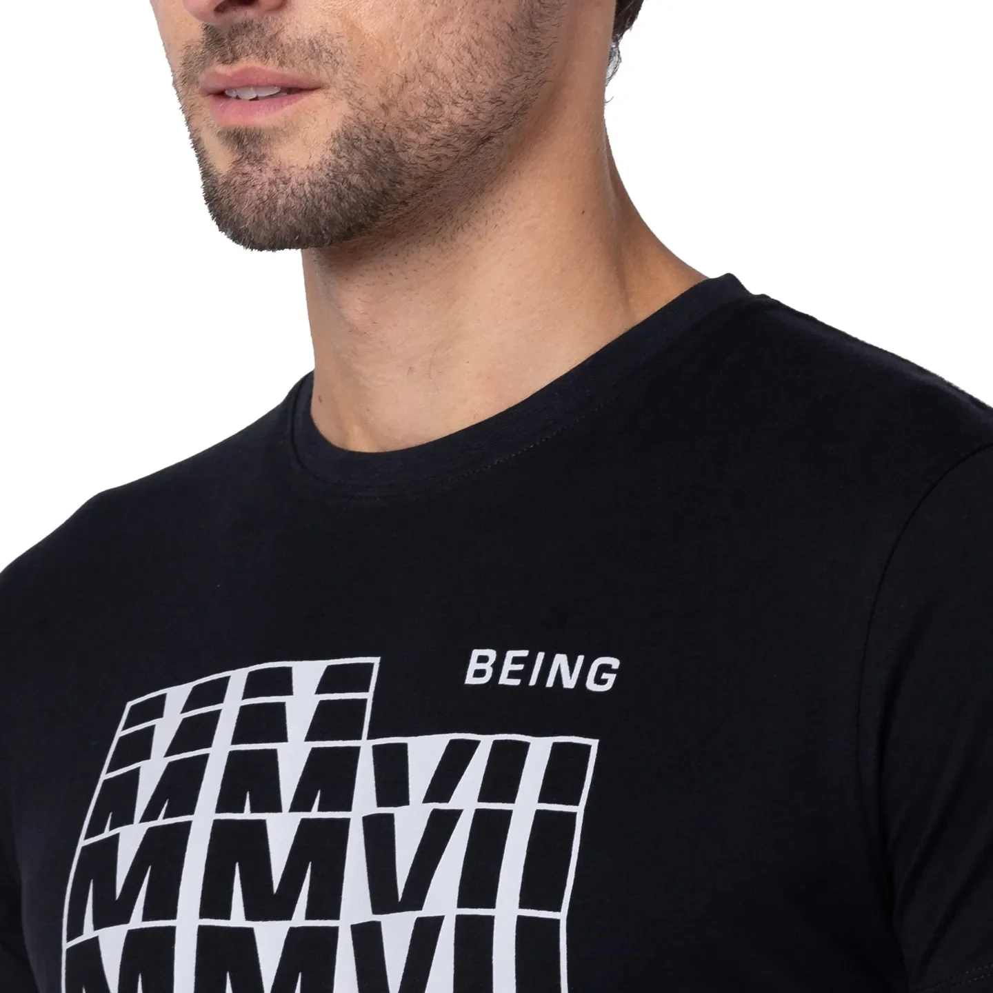 Black Regular Fit Men's Short Sleeves T-Shirt by Being Human Clothing - Image 5