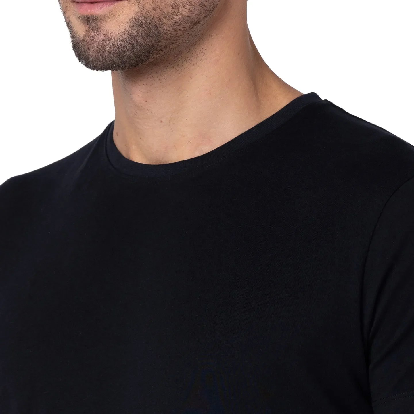 Black Regular Fit Men's Short Sleeves T-Shirt by Being Human Clothing - Image 5
